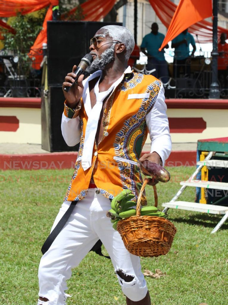 In this file photo, Romell Lezama sings Papi at the Trinidad and Tobago Prisons Service Inmates Carnival Showcase at Woodford Square in Port of Spain  -  Photo by Sureash Cholai