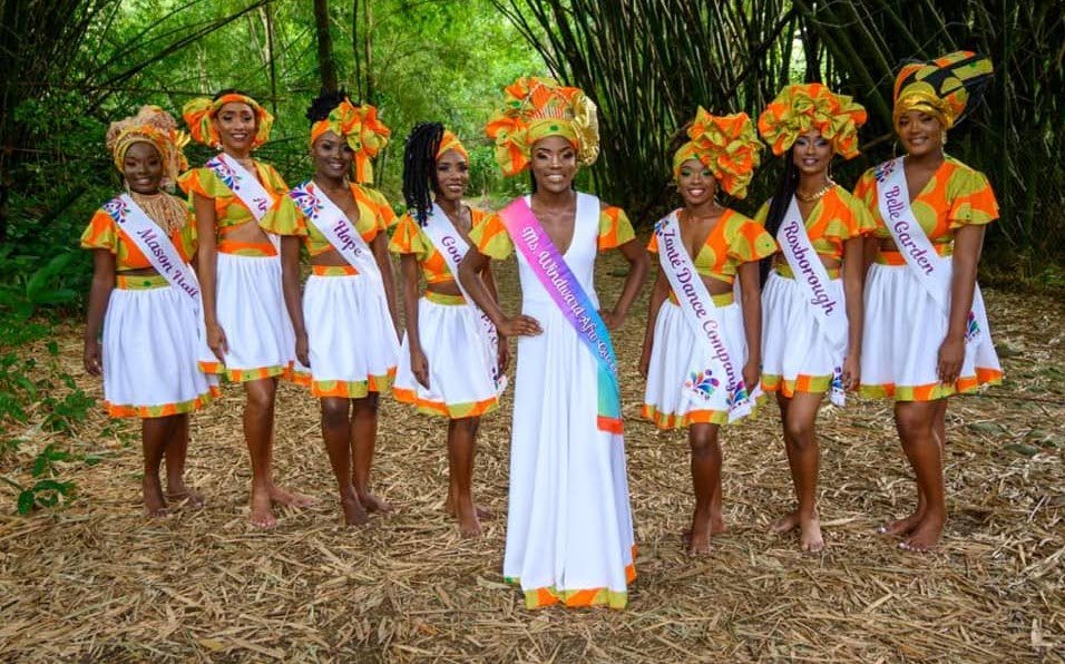 The contestants for Saturday's Windward Afro Queen show to be held at the Cyd Gray Complex, Roxborough.  - 