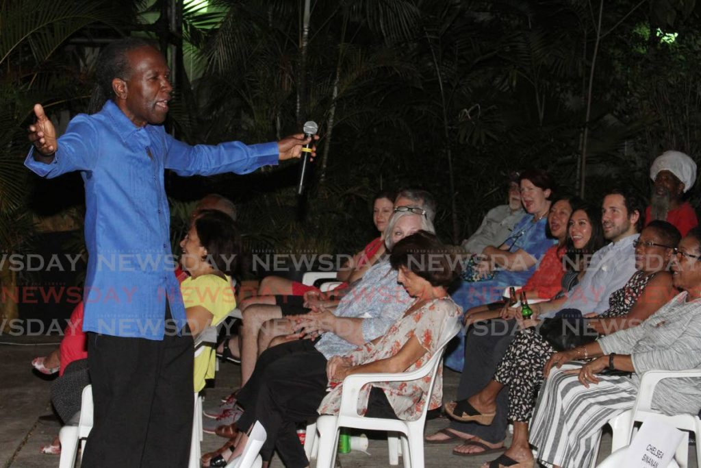 David Rudder performs at Under The Trees at the Normadie, St Ann's. - ANGELO MARCELLE