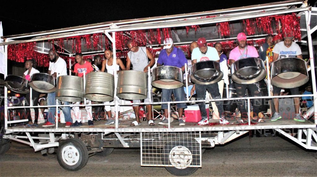 Worldwide Steel Orchestra had everyone dancing at Monday night steelpan bomb competition in St James. PHOTO BY GARY CARDINEZ - Gary Cardinez