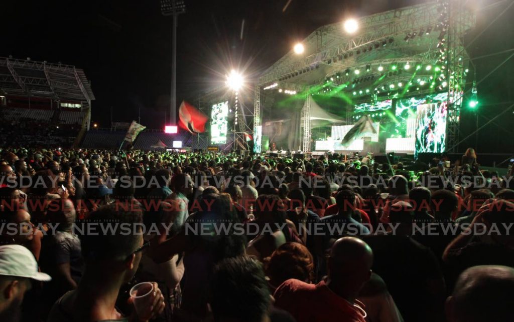 A 2018 file photo of the crowd at a Machel Monday concert, held at the Hasely Crawford Stadium.  - ROGER JACOB