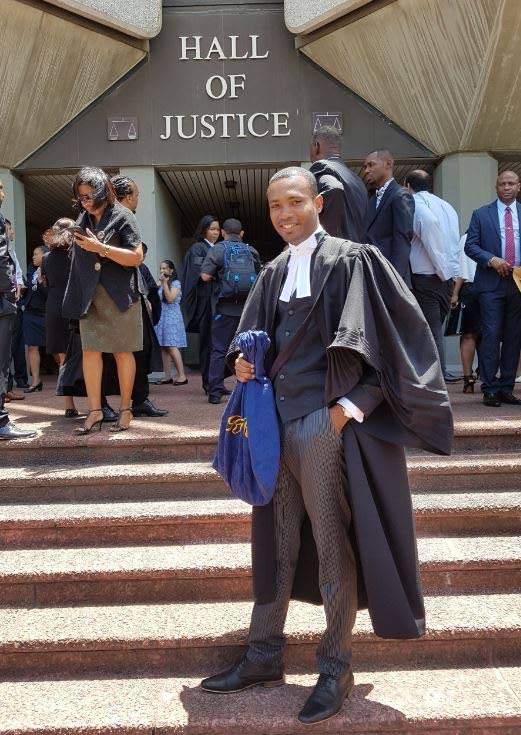 PC Kyrn Lewis of Homicide Bureau Region III after he was called to the bar in 2018. He submitted the file on the murder of Kevon Francois to the Office of the DPP on March 6, 2020. - 