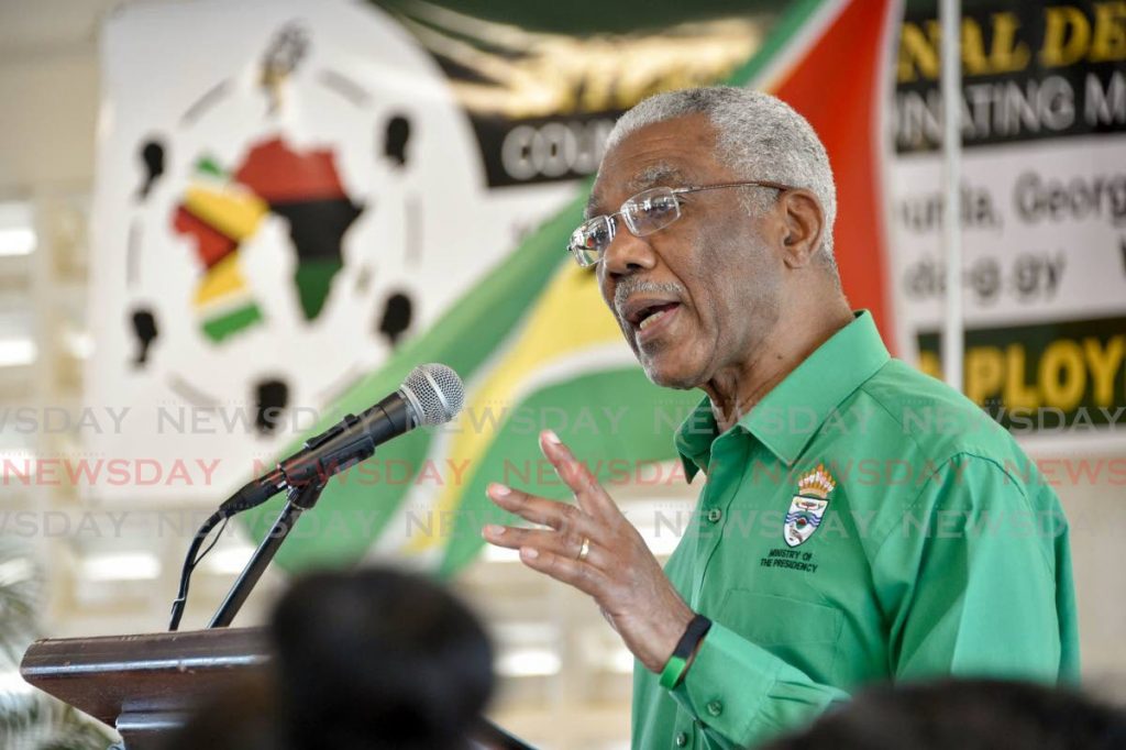 DID HE WIN?: Guyana’s President David Granger whose  APNU/AFC party is claiming victory in last Monday’s general election although the Guyana Elections Commission has not yet declared a winner.  - 