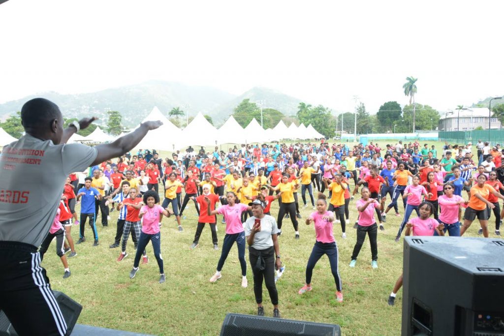Students participate in En Toto’s annual Secondary Schools Fitness Fair. - 