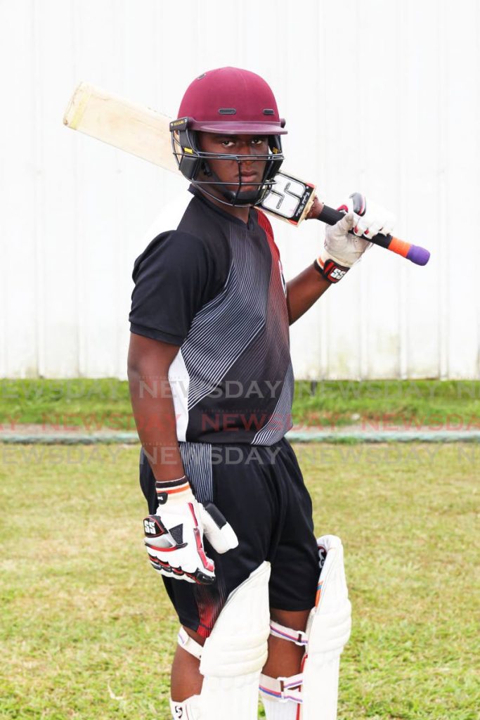 Shiva Boys Hindu College cricketer Isaiah Gomez. PHOTO BY LINCOLN HOLDER - L Holder