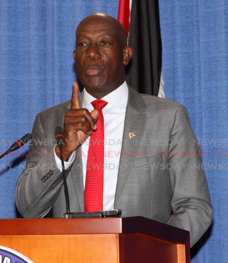 Prime Minister Dr Keith Rowley.  - ANGELO_MARCELLE