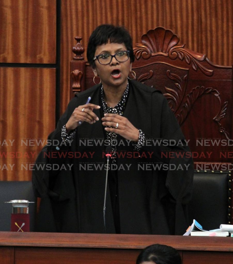 President of the Senate Christine Kangaloo in Parliament on Thursday.  - Ayanna Kinsale