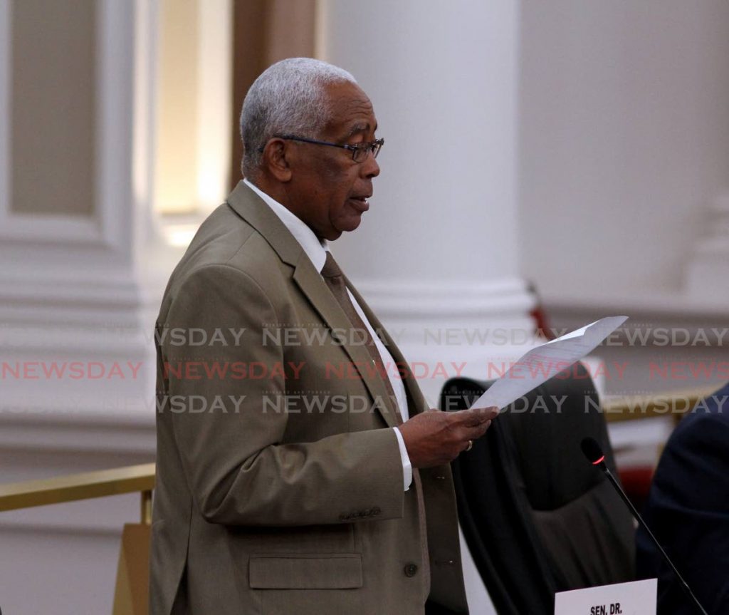 Minister of Education Anthony Garcia in Parliament on Thursday. - Ayanna Kinsale