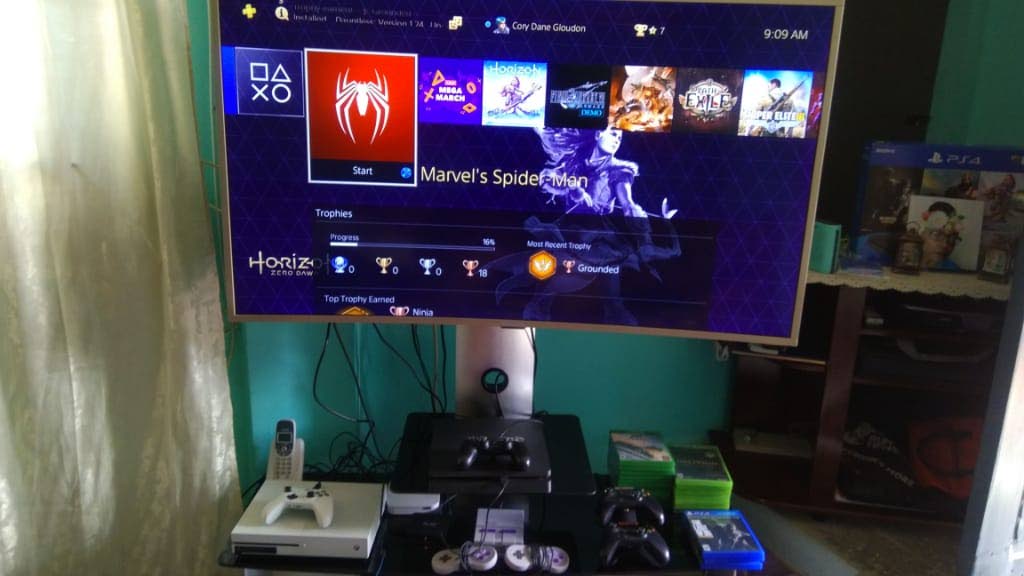 Cory Gloudon's home gaming set-up  - 