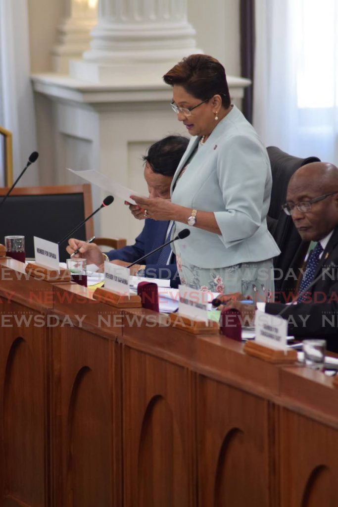 Opposition leader Kamla Persad-Bissessar - 