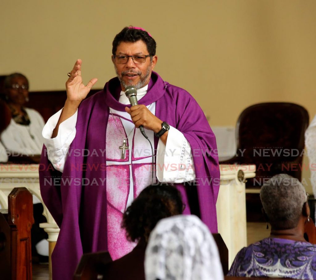 Archbishop Jason Gordon during a mass at St Mary's College chapel, Port of Spain on March 4. FILE PHOTO/SUREASH CHOLAI - 