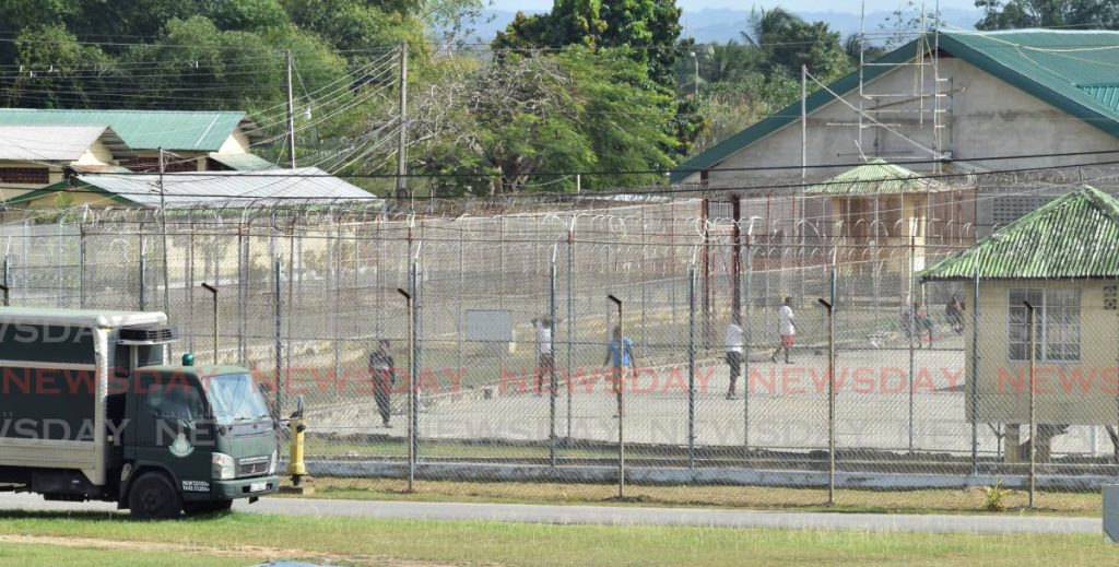 Inmates exercise in the general area of the Golden Grove Prison, Arouca on March 18. PHOTO BY VIDYA THURAB - Vidya Thurab