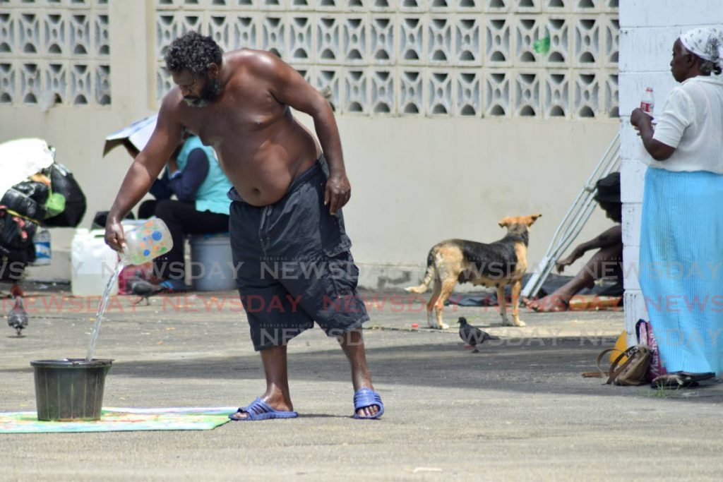 One of the residents at the Centre for Socially Displaced Persons, Riverside Plaza, Port of Spain. PHOTO BY VIDYA THURAB - 