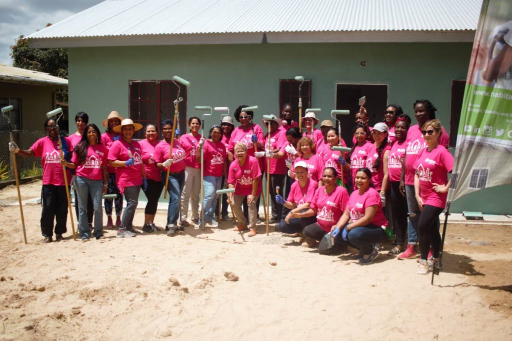Volunteers at a Habitat for Humanity project at Women Build 2019. Habitat for Humanity accepts ‘sweat equity’ which includes not just labour but also expertise. Photo courtesy Habitat for Humanity - 