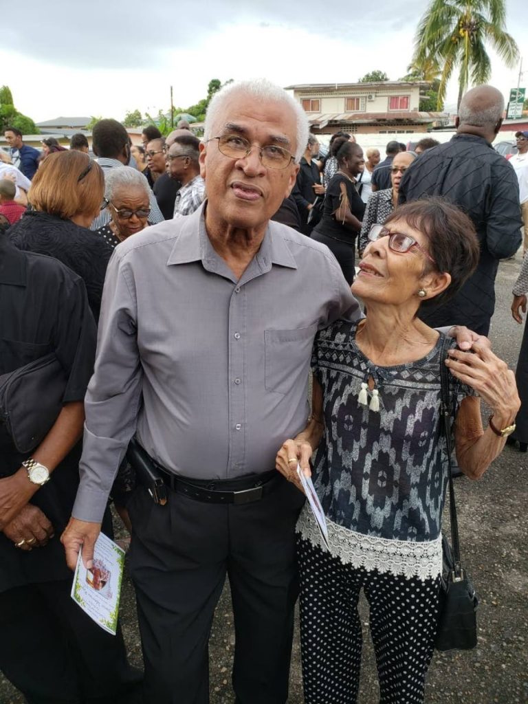 AT PEACE: 
Media veteran Neil Giuseppi with actress and broadcaster Barbara Assoon at a function earlier this year. Assoon, 91, passed away on Wednesday. PHOTO COURTESY NEIL GIUSEPPI - Neil Giuseppi