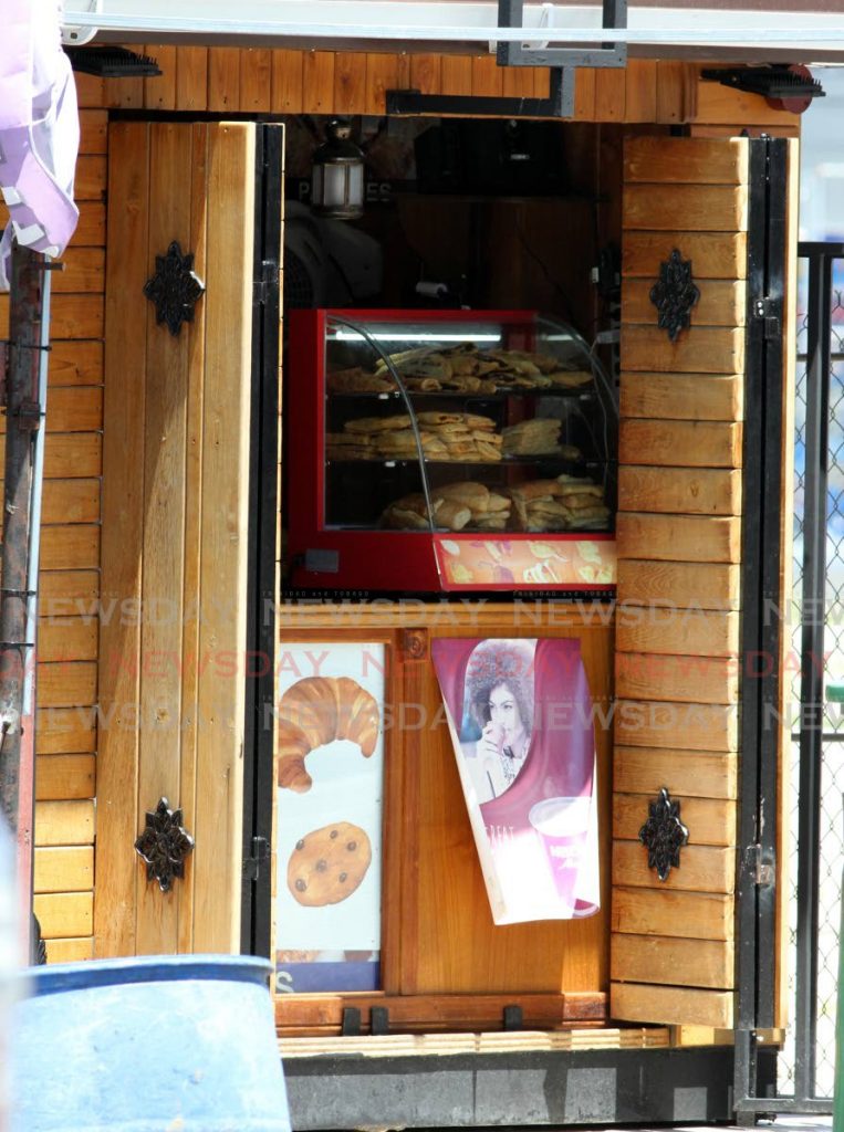 A pastry store in Port of Spain, remained opened for business on Wednesday. - Angelo Marcelle