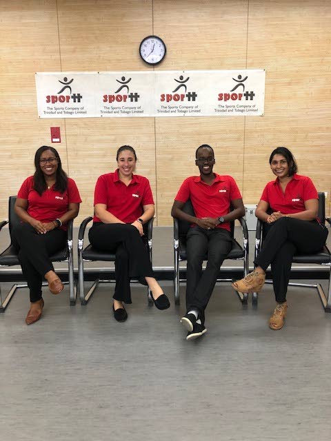(From left) Sport psychology consultants Amanda Johnson, Alexandria Olton, Jelani Robertson and Nadine Sammy from SPORTT. - 