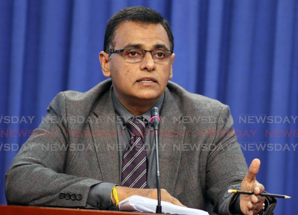 Works and Transport Minister Rohan Sinanan. - 