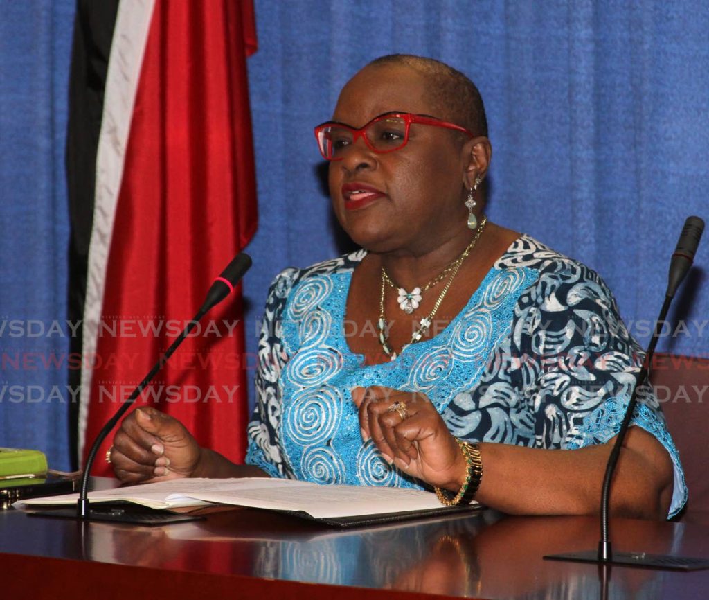 Minister of Social Development and Family Services Camille Robinson-Regis. - 