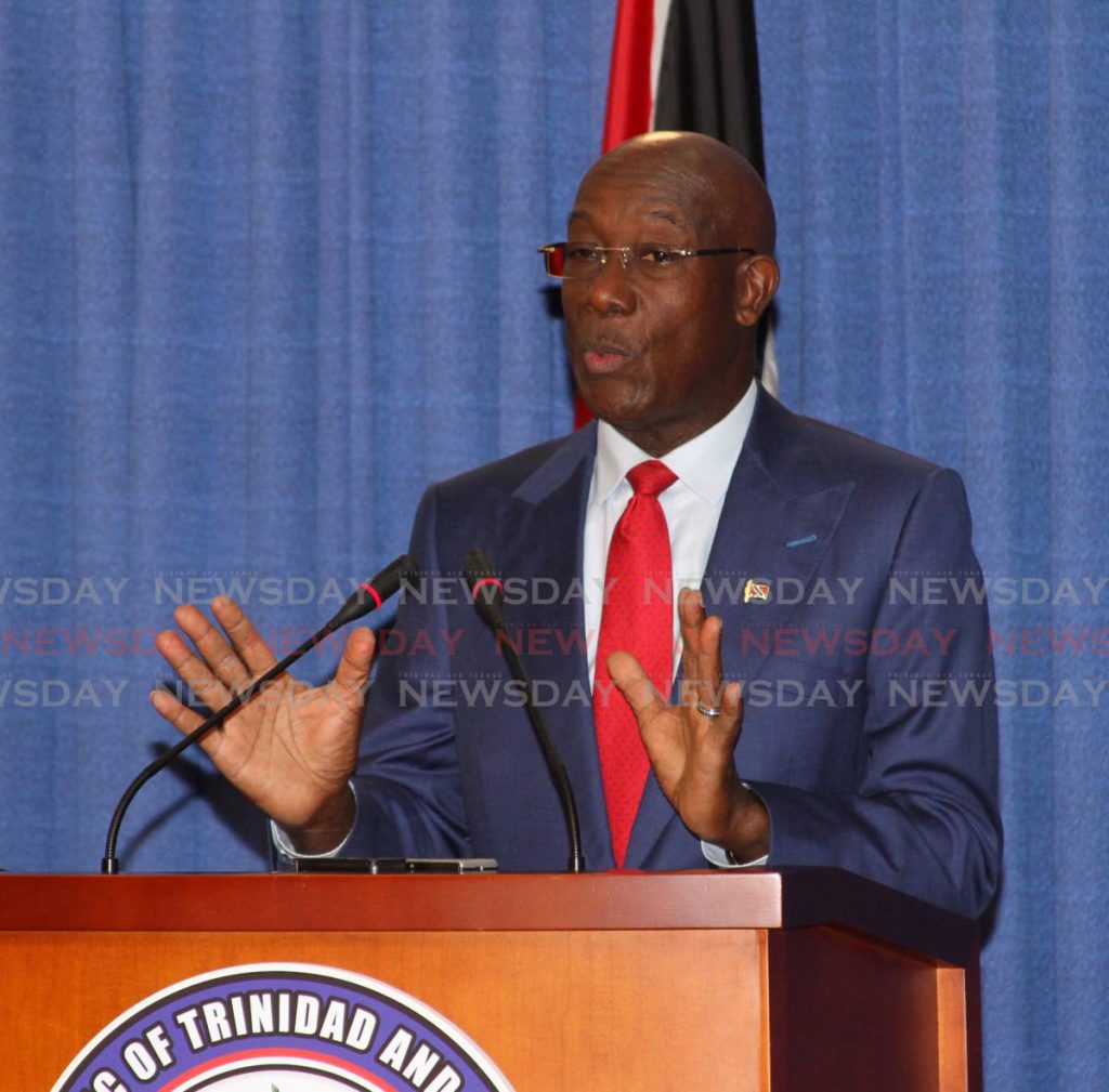 Prime Minister Dr Keith Rowley - 
