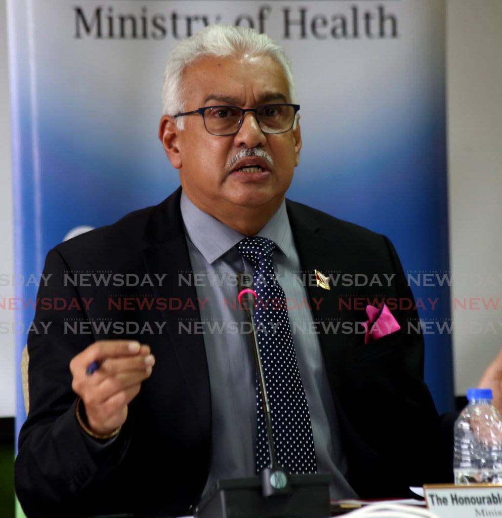 Health Minister Terrence Deyalsingh - 
