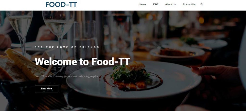 The home page of Food-TT.com - 