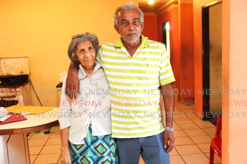 Ailing husband and wife, Evans Rajpaul and Vitra Teelucksingh-Rajpaul of Corinth Hill, San Fernando. - Marvin Hamilton