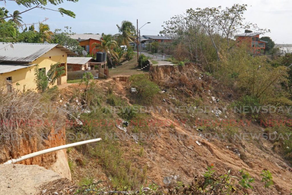 An area at Bamboo Village in Cedros, has been cut off by landslides back in February 27, 2018, to date the community is still separated. - Marvin Hamilton