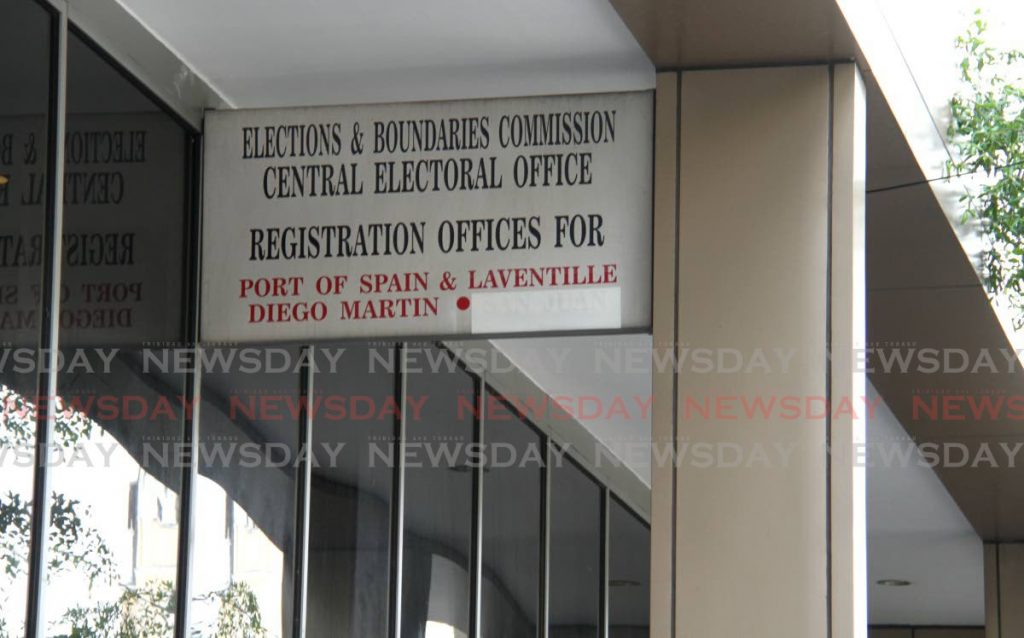 The Elections and Boundaries Commission's head office on Frederick Street, Port of Spain. - File photo by Ayanna Kinsale