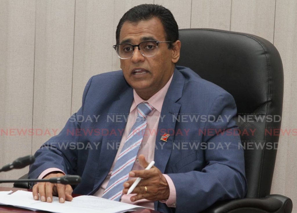 Works and Transport Minister Rohan Sinanan. - Photo by Ayanna Kinsale