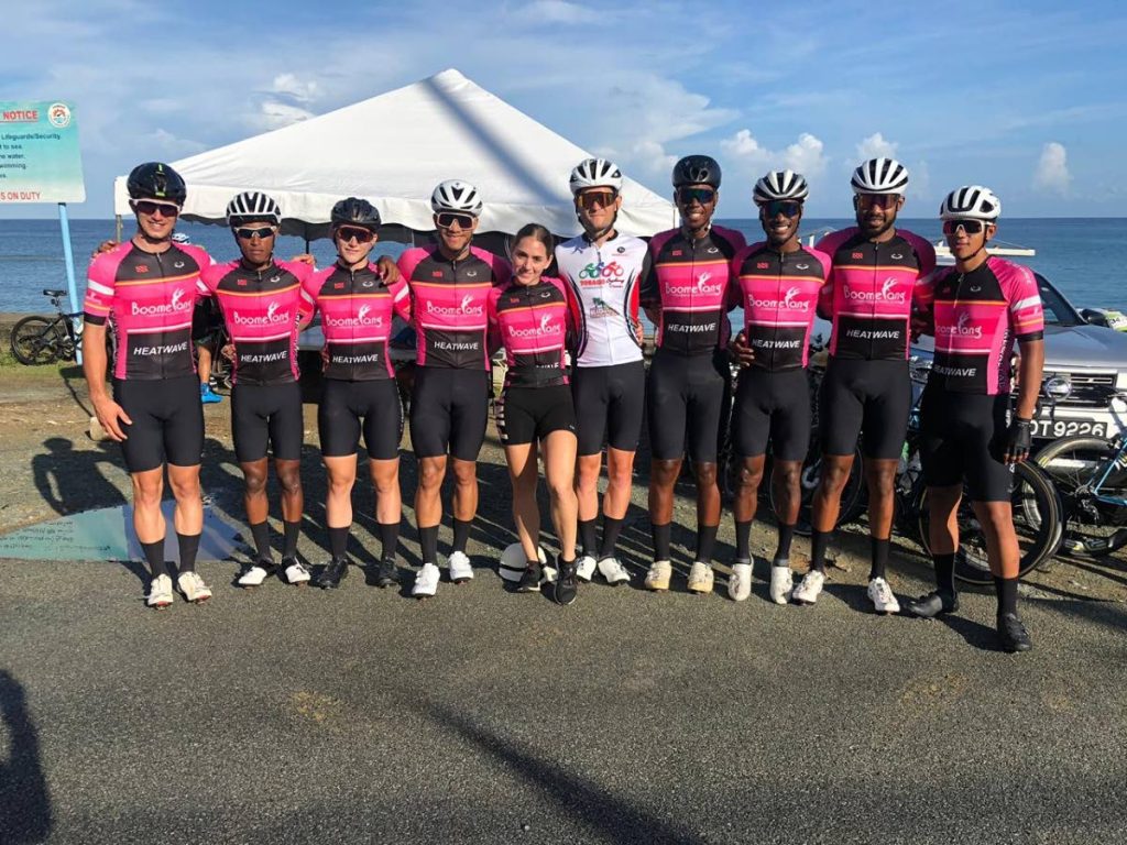 Heatwave Cycle Club members prior to the Tobago Internation Cycling Classic 2019, held in Tobago,on  October 6, 2019. Heatwave were crowned overall Divion I team winners. - Photo courtesy TICC