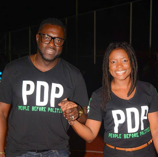 PDP candidates Watson Duke, left, and Tashia Grace Burris will fight the Tobago East and West seats, respectively.  - 