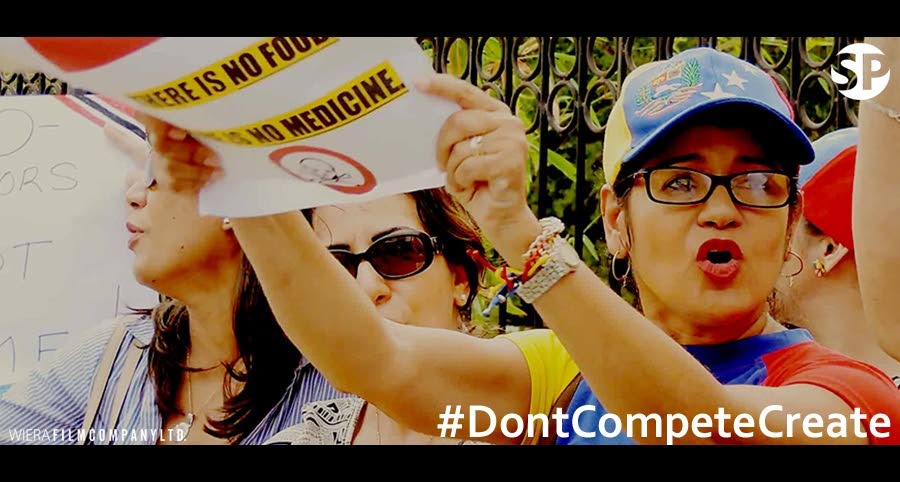 The documentary features protests from 2015, when Venezuelans living in TT protested the visit of Venezuelan President Nicolas Maduro to Trinidad.  - 