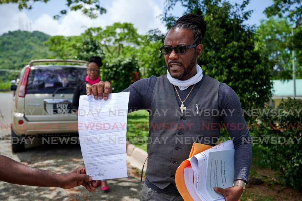 Independent candidate for Tobago West, Ricardo Phillip.  PHOTO BY LEEANDRO NORAY - 