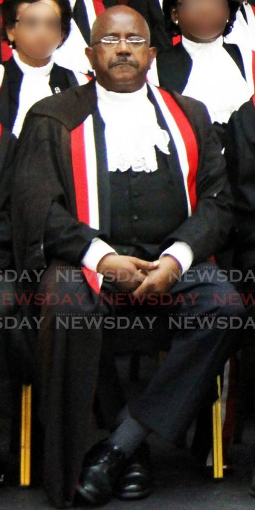 Appeal Court judge Nolan Bereaux who read the decision which stated the Legal Profession Act does not discriminate against non-nationals seeking to practise law in TT.  - 