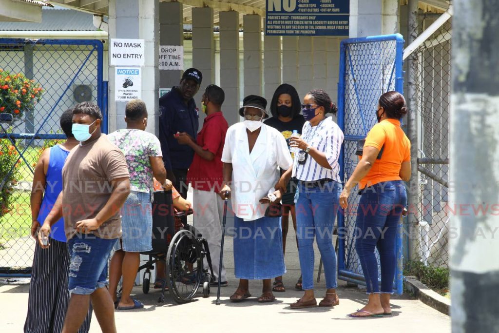 A steady flow of voters at Valencia South Government Primary School, in the Toco/Sangre Grande constituency, during the general election on Monday. - Roger Jacob