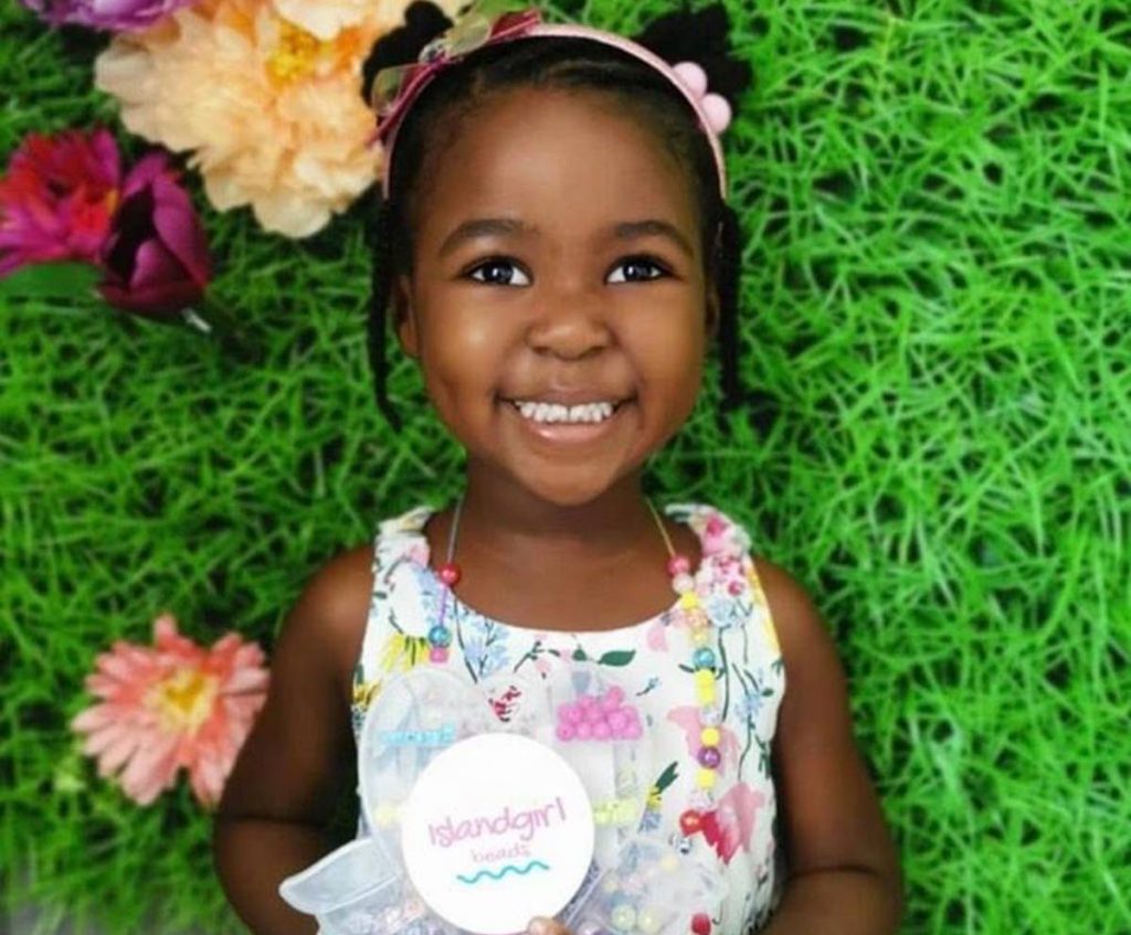 Four-year-old author Coryn Anaya Clarke. - 