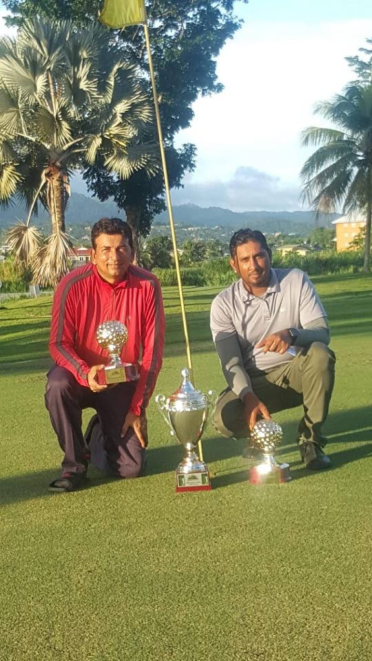 Pooran Singh, left, and Daryl Sookraj after winning the 2019 tournament.  - 