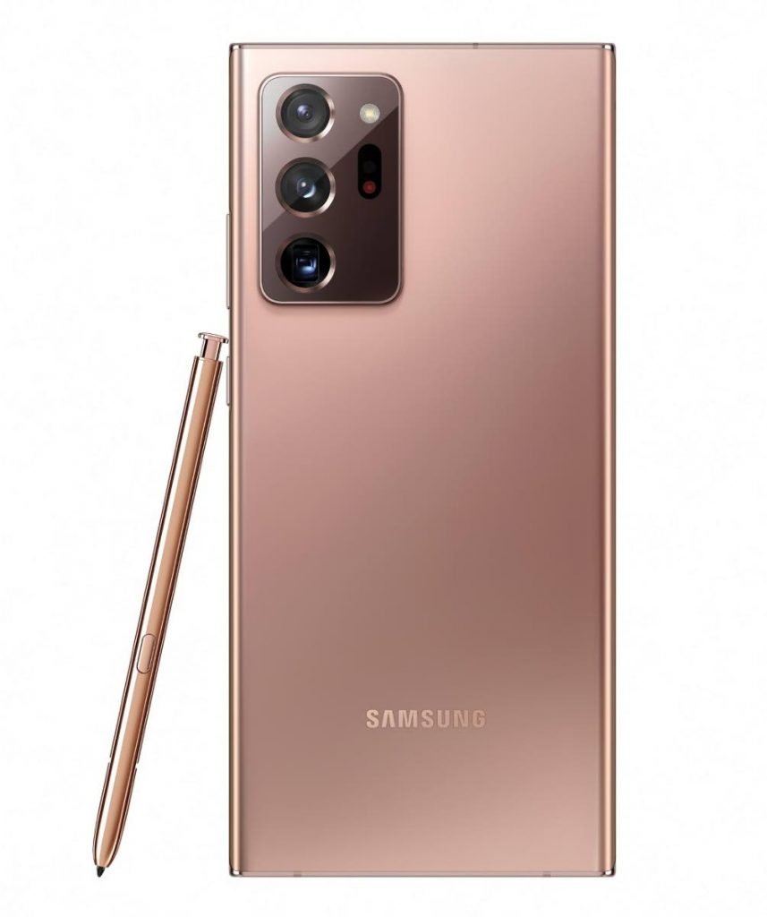Samsung's new Note 20 Ultra in Mystic Bronze. Photo courtesy Samsung - 