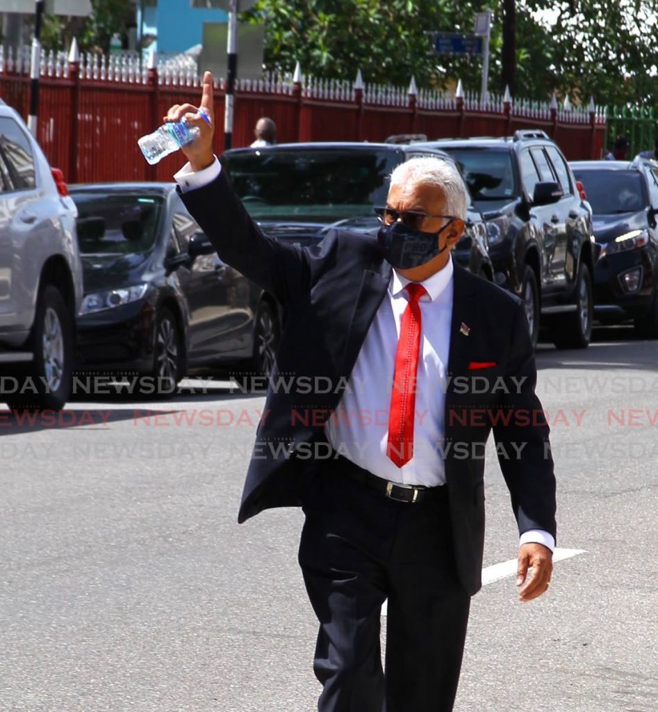  Health Minister Terrence Deyalsingh at the opening of parliament on Friday. 

- ROGER JACOB