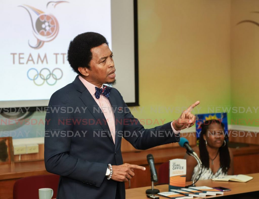FILE PHOTO: TTOC president Brian Lewis, left, says the Generation Next Champions programme can instil positive values in young people. - 