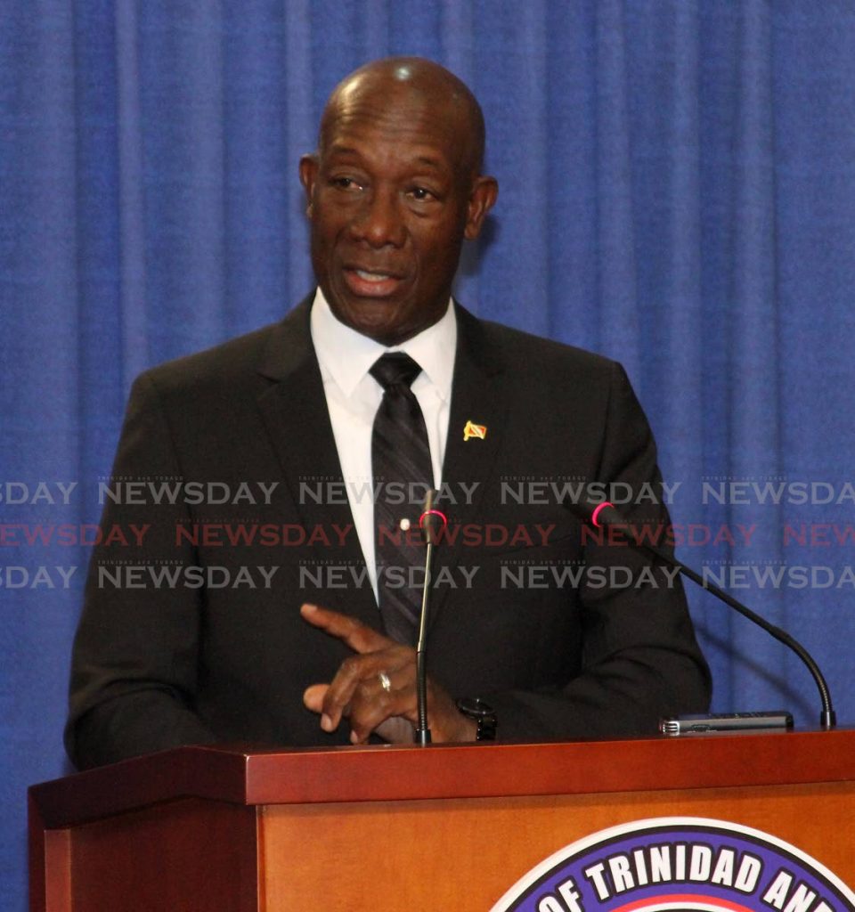 Prime Minister Dr Keith Rowley.