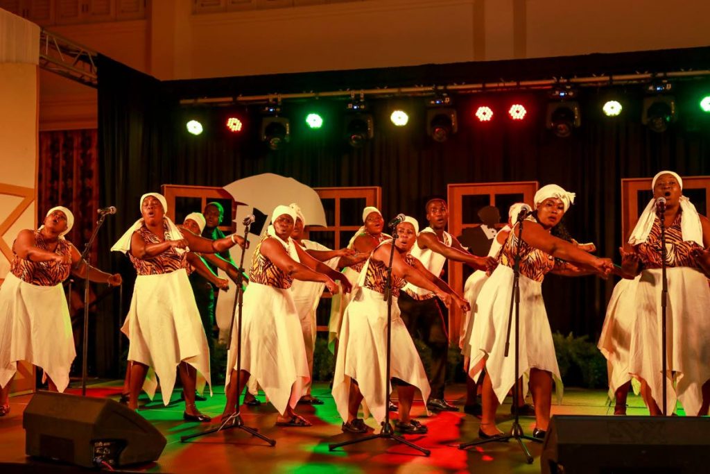 Folk dancers perform during a Tobago Festival event recently. PHOTOS COURTESY TOBAGO FESTIVALS FACEBOOK - 
