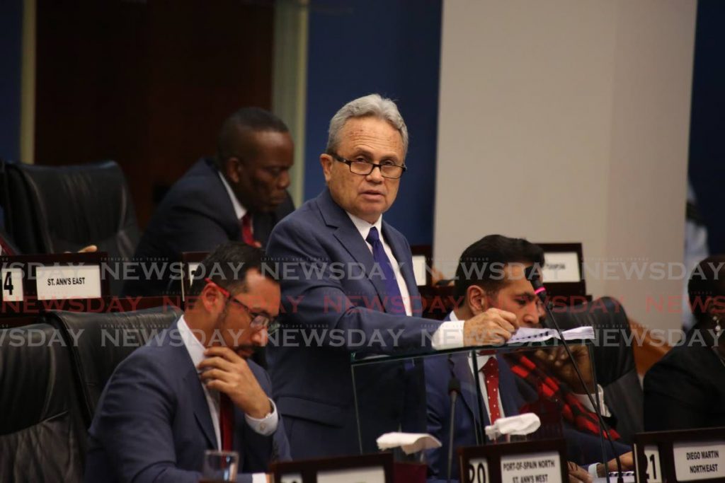 In this 2019 file photo, Finance Minister Colm Imbert delivers his 2020 budget presentation in Parliament. The 2021 budget is expected to be presented this month.  - 