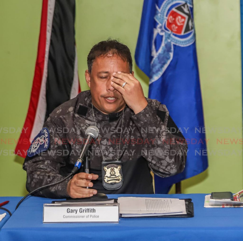 Commissioner of Police Gary Griffith. - 