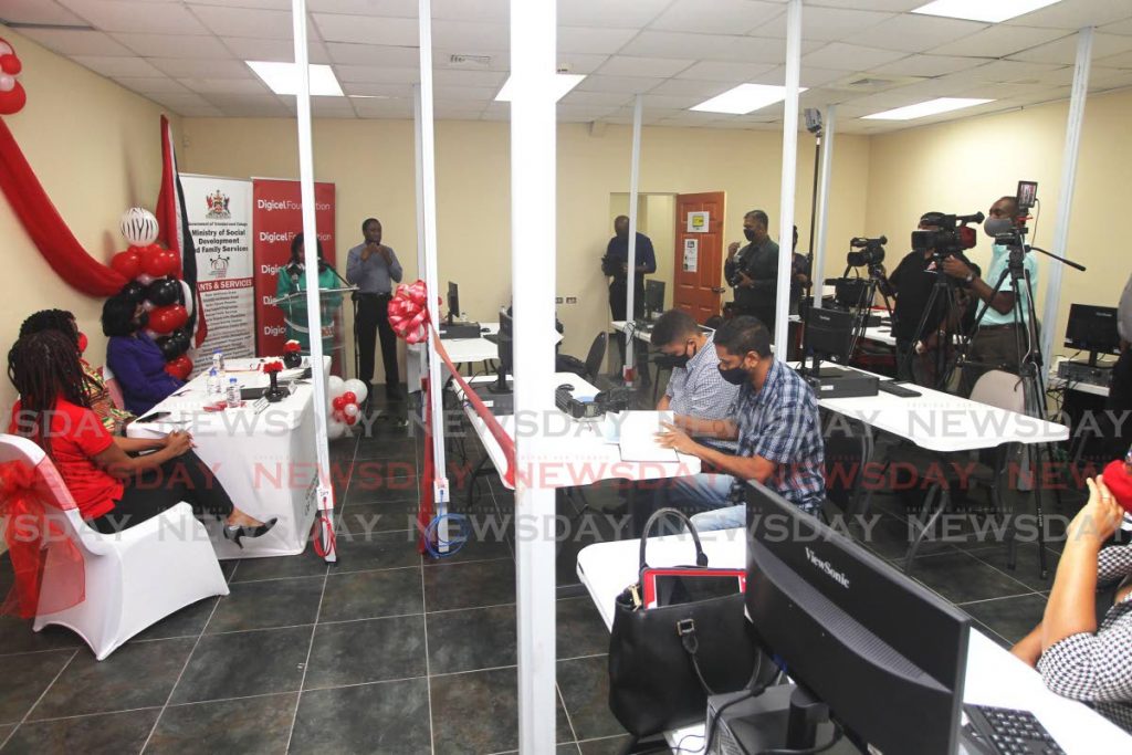 Participants at the launch of an ICT lab in San Fernando last Friday. 
PHOTO BY LINCOLN HOLDER  - Lincoln Holder