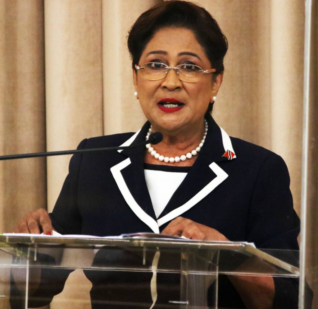 Opposition leader Kamla Persad-Bissessar 