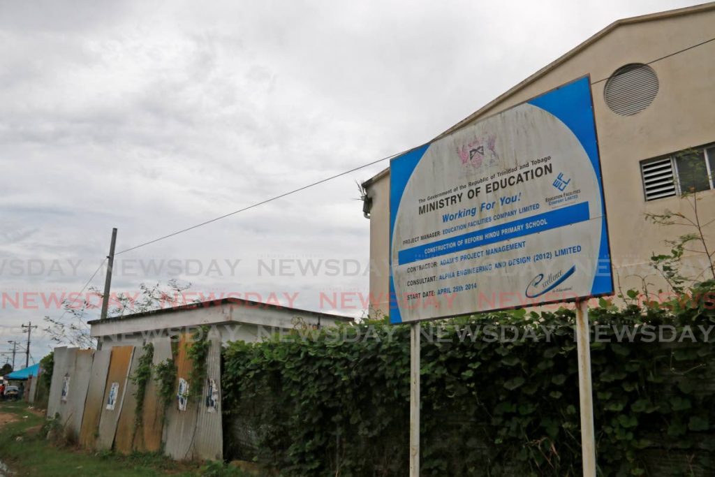 The abandoned site of the Reform Hindu Primary School. Work began on the project in April 2014. - Marvin Hamilton