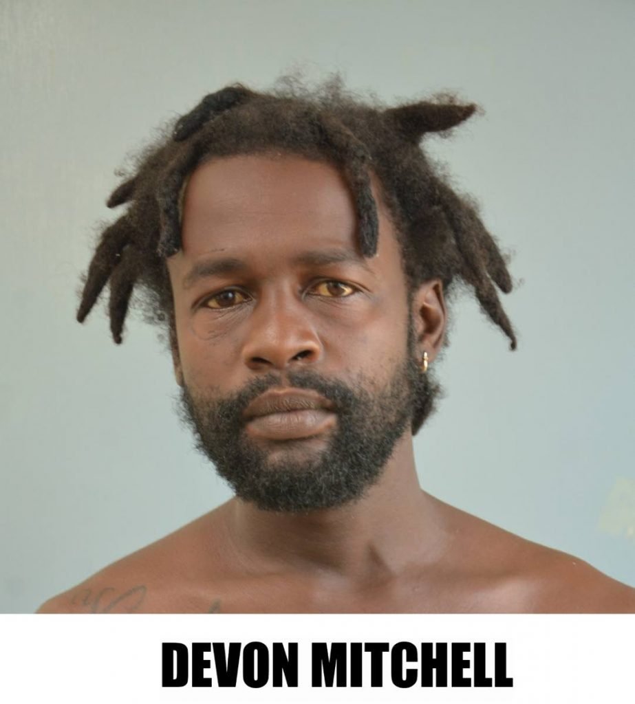 Devon Mitchell, 34, of Valencia, was one of four men arrested and charged for the possession of marijuana in Diego Martin on Monday. 

PHOTO COURTESY TTPS - Shane Superville