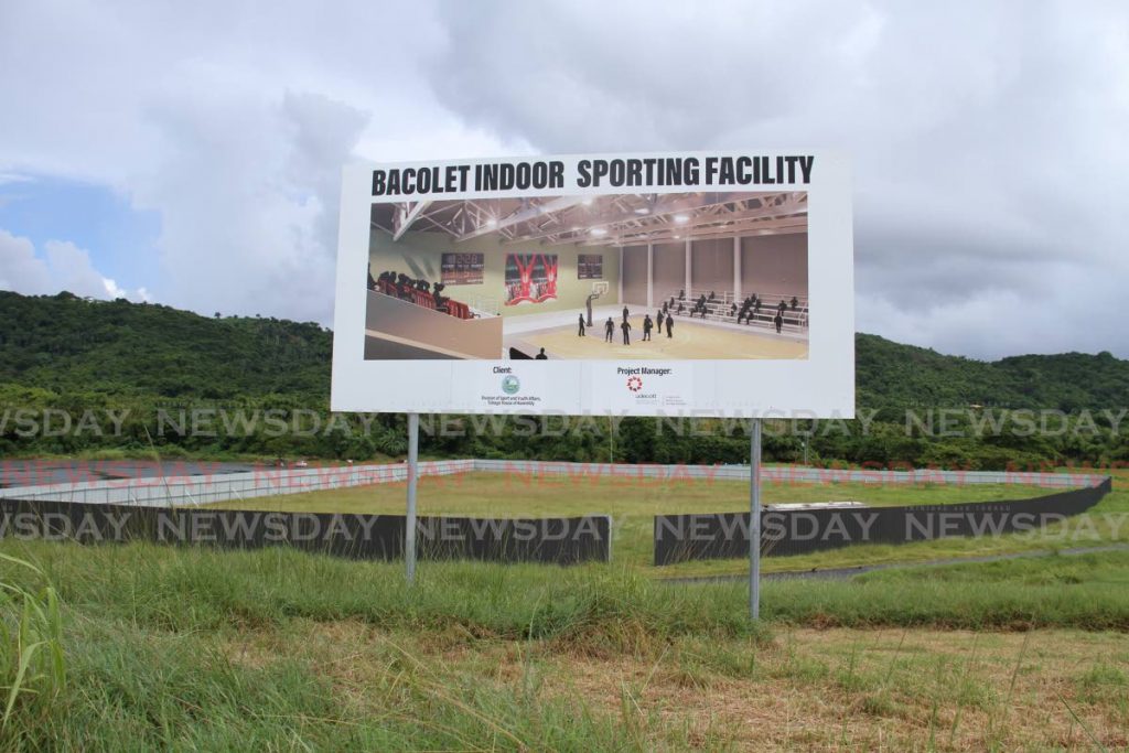 The site where the $30 million Bacolet Indoor Sporting Facility is to be built alongside the Claude Noel Highway, Scarborough. PHOTO BY AYANNA KINSALE  - 